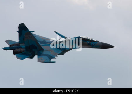 Chasseur russe SU 27 Banque D'Images