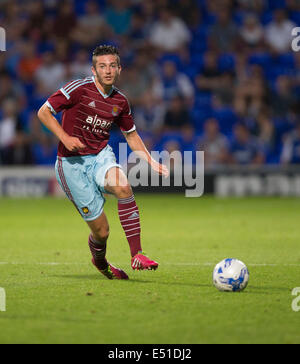 Ipswich, Royaume-Uni. 16 juillet, 2014. Pré saison Friendly. Contre Ipswich Town West Ham United. Page Lewis de West Ham United. © Plus Sport Action/Alamy Live News Banque D'Images