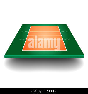 De volley-ball avec la perspective Banque D'Images