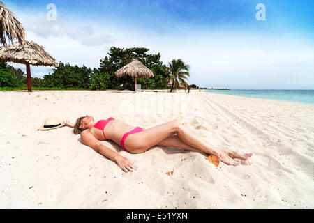 Woman in a bikini Banque D'Images