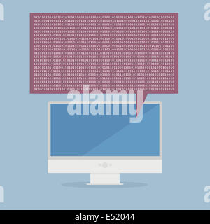 Moniteur binaire Banque D'Images