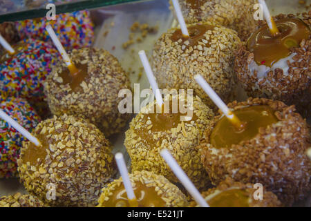 Appel au caramel Banque D'Images