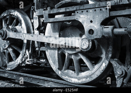 un roues rouillé Banque D'Images