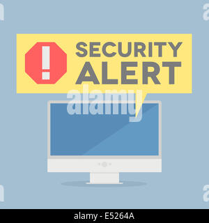 Alerte de sécurité Banque D'Images