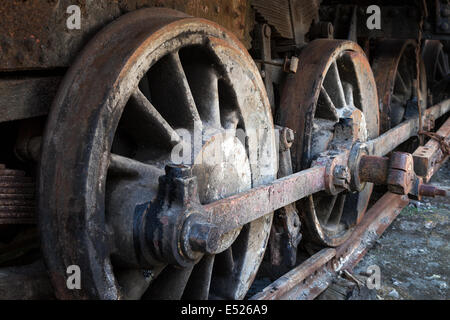 un roues rouillé Banque D'Images