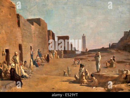 Laghouat dans le sud de l'Algérie 1879 Gustave Guillaumet 1840-1884 Français France Banque D'Images