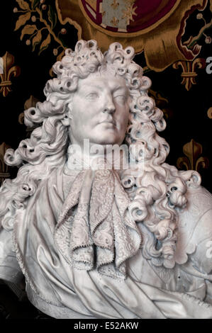 Le roi Louis XIV - Louis Quatorze 1638 - 1715 ( Le Roi Soleil ) 1686 Antoine Coysevox sculpteur français 1640 -1720 - France Banque D'Images