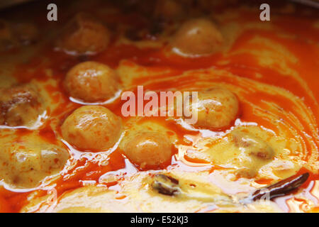 Close-up de dum aloo Banque D'Images