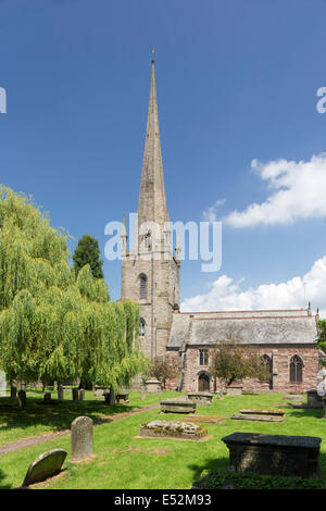 Eglise St Mary Ross on Wye, Herefordshire, Angleterre, RU Banque D'Images