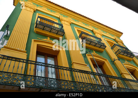 L'ancienne pharmacie Tena (L'Antiga Farmacia de Tena), Jávea (Xàbia), Alicante Province, Royaume d'Espagne Banque D'Images