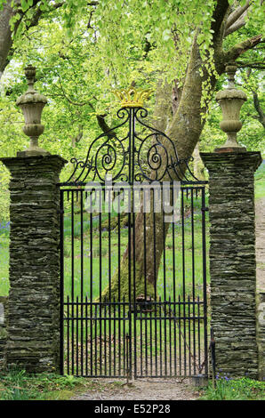 Plas Brondanw Llanfrothen, jardins, Snowdonia, le Nord du Pays de Galles Banque D'Images