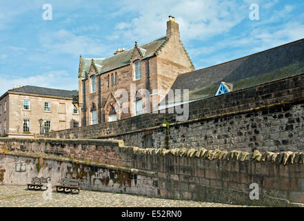 Les Murs de quai à Berwick-on-Tweed Northumberland au nord de l'Angleterre, près de la frontière écossaise Banque D'Images