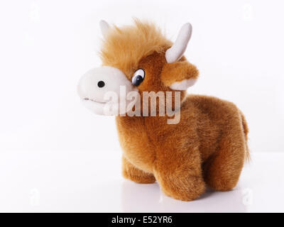 Peluche Highland cattle Banque D'Images