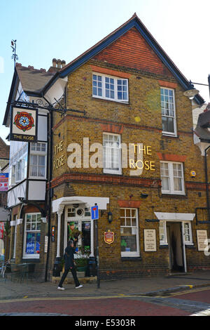 La Rose Pub, rue King, Maidenhead, Royal Borough of Windsor and Maidenhead, Berkshire, Angleterre, Royaume-Uni Banque D'Images