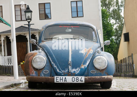 Vw coccinelle cal look style Californie looker voiture voitures personnalisées à l'abandon de la tige de rat personnalisés Banque D'Images