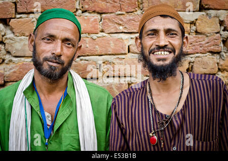 Fakir soufi, du pèlerinage annuel sur le tombeau de saint Soufi musulman ,Kwaja Gharib Nawaz d'Ajmer, Inde Banque D'Images