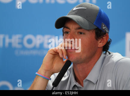 RORY MCLLROY BRITISH OPEN GOLF CHAMPIONSHIP ROYAL LIVERPOOL GOLF CLUB HOYLAKE ANGLETERRE 19 Juillet 2014 Banque D'Images