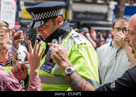 Londres, Royaume-Uni. 19 juillet, 2014. Alliance Sud Est de protester contre les Frères musulmans en London Crédit : Guy Josse/Alamy Live News Banque D'Images