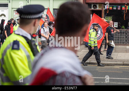 Londres, Royaume-Uni. 19 juillet, 2014. Alliance Sud Est de protester contre les Frères musulmans en London Crédit : Guy Josse/Alamy Live News Banque D'Images