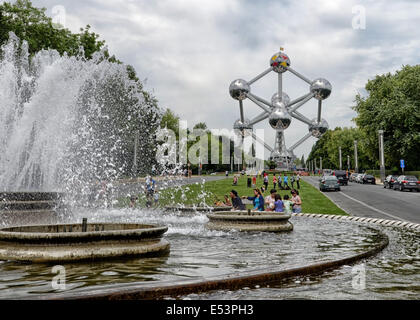 Bâtiment de l'Atomium à Bruxelles, Belgique Banque D'Images