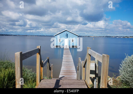 Le bord de Crawley Boatshed est un site reconnu et fréquemment photographiés à Crawley, une banlieue de Perth en W de l'Australie. Banque D'Images