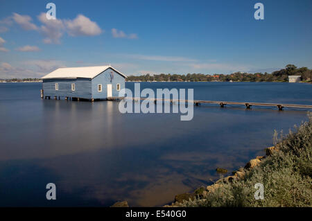 Le bord de Crawley Boatshed est un site reconnu et fréquemment photographiés à Crawley, une banlieue de Perth en W de l'Australie. Banque D'Images