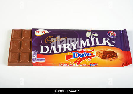 Cadbury Dairy Milk Chocolate avec Daim Banque D'Images