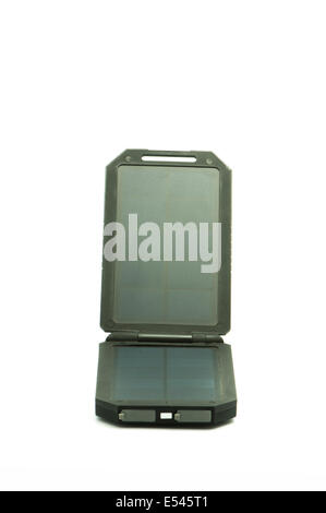 Panneau solaire sur un fond blanc Banque D'Images