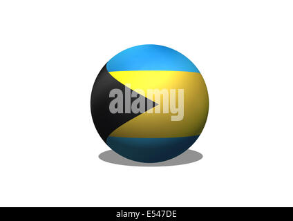 Drapeau national des Bahamas thèmes idée design Banque D'Images