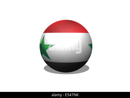 Drapeau de la Syrie thèmes idée design Banque D'Images