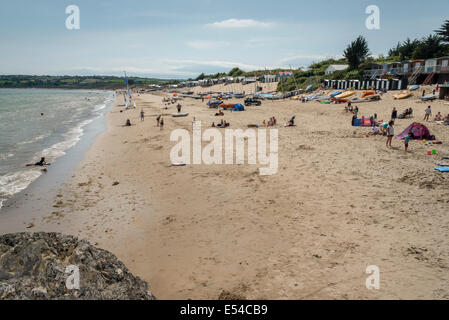 Plage à Abersoch Gwynedd au nord du Pays de Galles. Banque D'Images