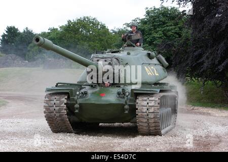 M103A2 Char lourd américain - Bovington Banque D'Images