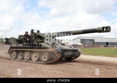 M110A1 - canon automoteur Bovington Banque D'Images