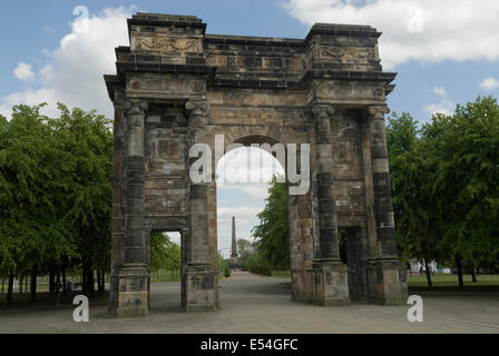 The McLennan Arch à l'entrée de Glasgow Green Banque D'Images