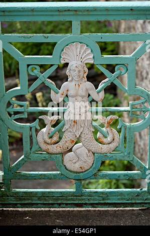 Portmeirion au Pays de Galles en fer forgé détails architecturaux Banque D'Images