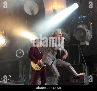 Perth, en Écosse. 20 juillet, 2014. . 20 juillet, 2014. The Boomtown Rats jouer le Rewind Ecosse Festival, Scone Palace, Perth, dimanche 20 juillet 2014, le Crédit : Derek Allan/Alamy Live News Banque D'Images