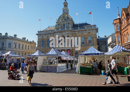 Ipswich Suffolk Angleterre marché Banque D'Images