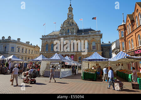 Marché de l'Ipswich Suffolk UK Banque D'Images