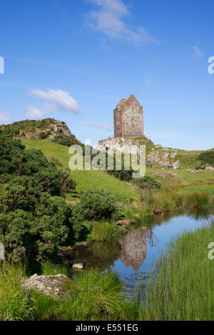 Tour de Smailholm. Kelso, Scottish Borders. L'Ecosse Banque D'Images