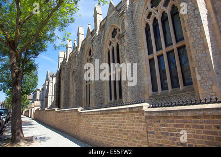 Highgate Road Chapelle, Chetwynd Rd, London Borough of Camden, NW5 1BU - église résidentiel partiellement actuellement Banque D'Images