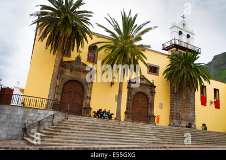 Nuestra Señora de los Angeles l'église. Garachico. Tenerife, Canaries, Espagne, Europe. Banque D'Images