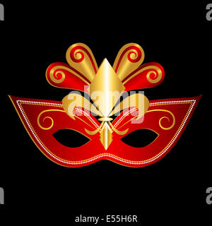 Masque de carnaval. Vector Banque D'Images