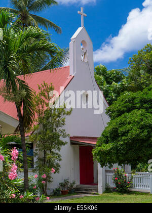 Nazareth Eglise évangélique luthérienne de Cruz Bay sur l'île des Caraïbes de St John dans les îles Vierges américaines Banque D'Images