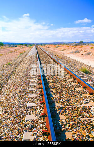 Adélaïde à Broken Hill Australie du Sud de la ligne de chemin de fer Banque D'Images