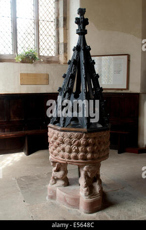 La police, St. Margaret's Church, Crick, Northamptonshire, England, UK Banque D'Images