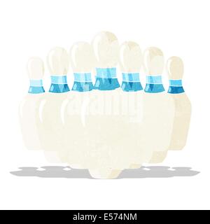 Caricature des quilles Illustration de Vecteur