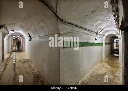 L'intérieur du Fort (Istibey etaxas "partie de la ligne'), le Mont Beles (ou 'Kerkini') Serres, Macédoine, Grèce. Banque D'Images