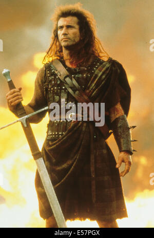 BRAVEHEART 1995 Divertissement Icône fllm avec Mel Gibson Banque D'Images