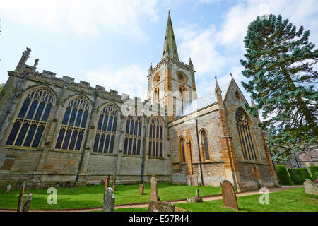 Paroisse Sainte-Trinité église dans laquelle William Shakespeare adoraient & est enterré de Stratford-Upon-Avon Warwickshire UK Banque D'Images