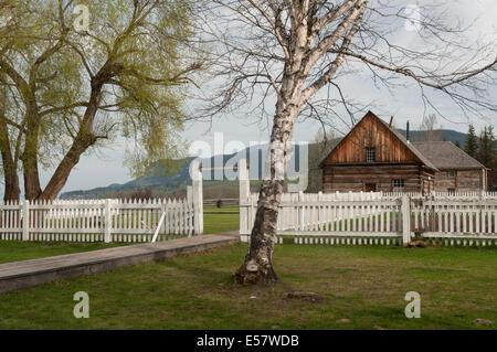 Elk203-3415 Canada, Colombie-Britannique, Fort St James National Historic Site, du commerce Store Banque D'Images